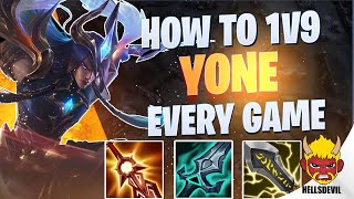 WILD RIFT  How To 1v9 As Yone EVERY GAME  Challenger Yone Gameplay  Guide amp Build [upl. by Oznole]