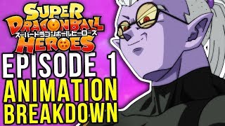 Goku vs Goku Dragon Ball Heroes Episode 1  Animation Breakdown [upl. by Hardan]