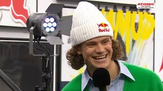 Thoughts and feelings  Lucas Braathen returns to World Cup skiing representing Brazil weareskiing [upl. by Alleul8]