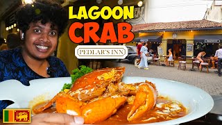 Lagoon Crab amp Pasta Kothu at Pedlars Inn Cafe Srilanka  Irfans View [upl. by Aymer]