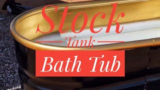 Galvanized Stock Tank Turned Into Bath Tub [upl. by Stoops]