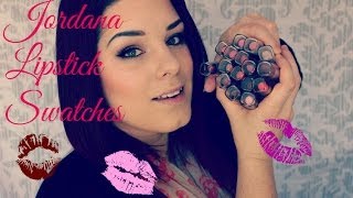 Jordana Lipstick Swatches [upl. by Neelhtak]