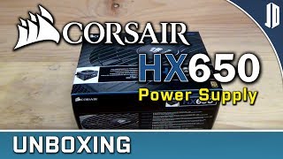 CORSAIR HX 650 V2 650W Power Supply Unboxing  Overview [upl. by Lednahs]