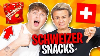 Dima und Smiley testen Schweizer Snacks 😍🤢 [upl. by Aiykan]