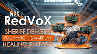 War Robots  Sheriff Demeter MK2 Full Match Gameplay with Cryptic Hazard Weapons  RedVoX WR [upl. by Sesilu]