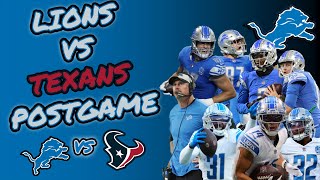 LIONS VS TEXANS POSTGAME [upl. by Nyrek]