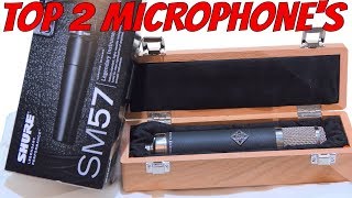 Best Two Microphones For Any Recording Studio Level Telefunken AK47 MKII SHURE SM57 2019 [upl. by Assirac143]