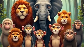 unity is the strength history youtube cartoon jungle story [upl. by Susanna]