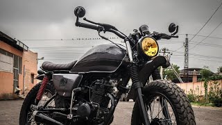 Best Modified Bajaj Boxer By Kam Dev Customs  Modified Kawasaki boxer  Best Scrambler In INDIA [upl. by Meerek323]