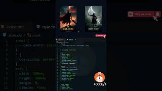 Card Hover Effect by Naiyan Noor coding naiyannoor webdesigner programminglanguage javascript [upl. by Yrollam135]