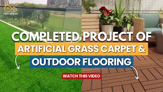 Amazing Artificial Grass Carpet amp outdoor flooring Transformation By Fixit Design Professionals [upl. by Sulamith]