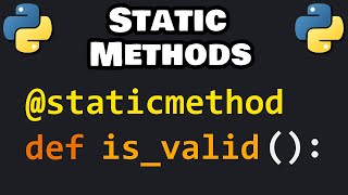 Learn Python STATIC METHODS in 5 minutes ⚡ [upl. by Warder233]