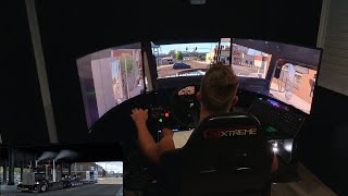 Kenworth T909 Cummins Power Pullin Drake LowLoader  ATS  Triplescreen MotionRig [upl. by Hazen922]