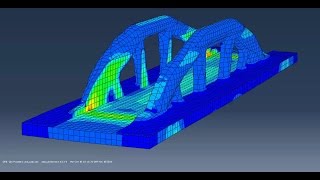 Abaqus Topology Optimization of a Bridge [upl. by Nonah]