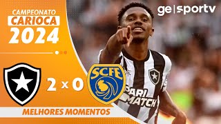 BOTAFOGO 2 X 0 SAMPAIO CORRÊA  MELHORES MOMENTOS  4ª RODADA CAMPEONATO CARIOCA 2024  geglobo [upl. by Shivers100]