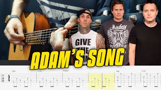 blink182 – Adams Song Fingerstyle Guitar Tabs [upl. by Uzzial740]