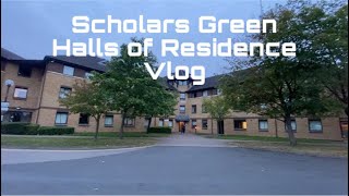 Moving in Scholars green halls of residence vlog  student accommodation Northampton university [upl. by Natehc472]