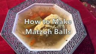 How To Make Matzoh Balls [upl. by Olette108]