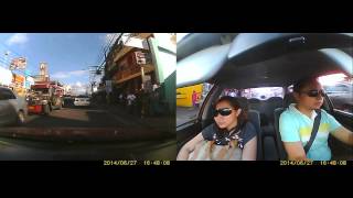 Car DVR r300 blackbox HD GPS dual camera [upl. by Ludvig790]