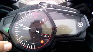 Setting Shift Light Yamaha YZFR25 [upl. by Nemajneb]