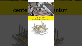 Roller line centering mechanism mechanical mechanism automation manufacturingsolidworks [upl. by Frechette]