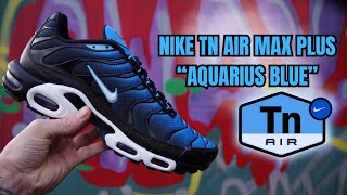 NIKE TN AIR MAX PLUS  quotAQUARIUS BLUEquot UNBOXING ON FOOT AND REVIEW [upl. by Lucinda]