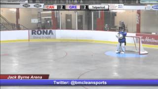 Canada vs Greece 2013 World Ball Hockey Championship June 3 2013 [upl. by Thirza]