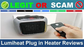 Lumiheat Plug in Heater Reviews  Nov 2024 Beware of Scam Watch Now [upl. by Garber599]