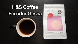 HampS Coffee Roasters Review Laramie Wyoming Washed Ecuador La Papaya Gesha [upl. by Ydissac192]