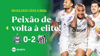 GOLAÇO DE FALTA DE OTERO SACRAMENTA O SANTOS NA SÉRIE A EM 2025  CORITIBA 0X2 SANTOS [upl. by Onitnatsnoc911]