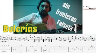 Antonio Rey Bulerías sin fronteras Falseta 1 GUITAR TAB [upl. by Alyhc]