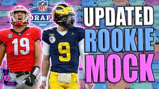 UPDATED DYNASTY ROOKIE MOCK DRAFT 4 ROUND The 2024 NFL DRAFT CHANGED EVERYTHING Fantasy Football [upl. by Cousins]