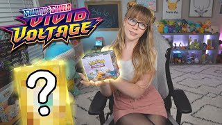 Opening Vivid Voltage Pokemon Booster Box Trying to pull our goal secret rare [upl. by Ku]