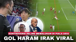 Kontroversi Terbesar Piala Asia AFC Jadi Sorotan  Penjelasan Kenapa Gol Haram Irak Disahkan Wasit [upl. by Korney437]