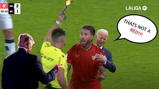 EVERY SINGLE SERGIO RAMOS RED CARD IN HIS CAREER [upl. by Hennahane]