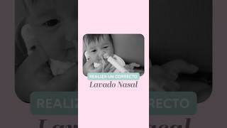 ✨ IMPORTANTE HACER UN BUEN LAVADO NASAL bebe bienestar salud [upl. by Nosyd]