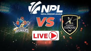 NPL LIVE POKHARA AVENGERS VS KATHMANDU GURKHAS  Nepal Premier League 2024  TU Cricket Ground npl [upl. by Lyrpa99]