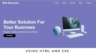 How To Create WebPage Using HTML And CSS  Website Design Using HTML And Css [upl. by Hulbert583]