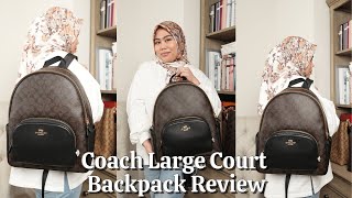 Episode 22 Coach Large Court Backpack Review [upl. by Milissa]