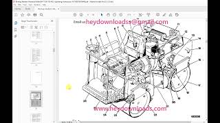 Bomag Tandem Vibratory Roller BW 75 90 100 ADL Operating Instructions Manual 00810489 [upl. by Malim]