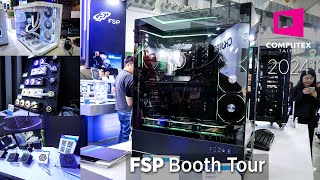 COMPUTEX 2024 FSP Booth Tour  Next Gen PSU lineup PC case Cooling Solution amp more [upl. by Liauqram]