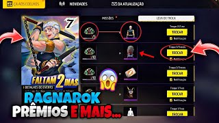 CORRE PEGUE A SKIN DO TENGEN UZUI RAGNAROK TROCA NICK GRÁTIS MOCHILA COELH NOVIDADES FREE FIRE [upl. by Wehtam]