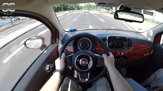 Fiat 500C 12 2016  POV City Drive Top closed [upl. by Missy198]