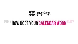 How does your Poptop calendar work [upl. by Ahsilra770]