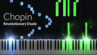 Étude in C minor Opus 10 No 12 Revolutionary  Chopin Piano Tutorial Synthesia [upl. by Narf]