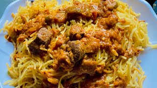 Jinsi ya kupika tambi iriki na maini spaghetti amp liver recipe [upl. by Bick]