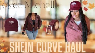 shein Burgandy Trend Haul  Moto Jacket  Accessories [upl. by Senaj]