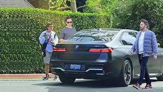 Ben Affleck Reunites With Jennifer Garners Son Fin Before Returning to His New LA Home [upl. by Ibob]