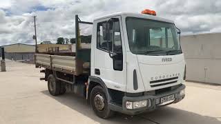 Iveco 75E17 75 Ton Dropside Tipper GN56 HHP [upl. by Oicanata]