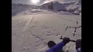 Snowkite Simplonpass 1512014 [upl. by Tadashi]